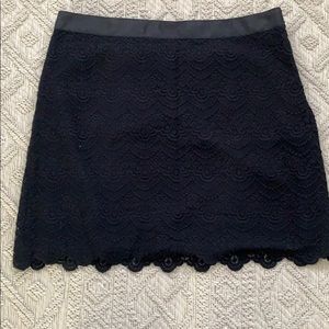 J. Crew Scalloped Lace Skirt